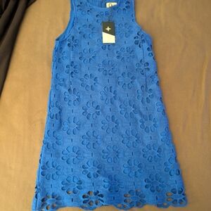 Tuckernuck Royal Blue Floral Dress